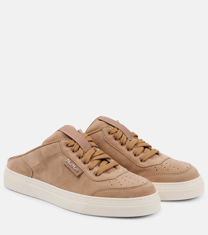 Max Mara Slides suede sneakers