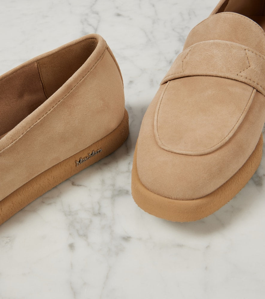 Max Mara Softmoc suede loafers