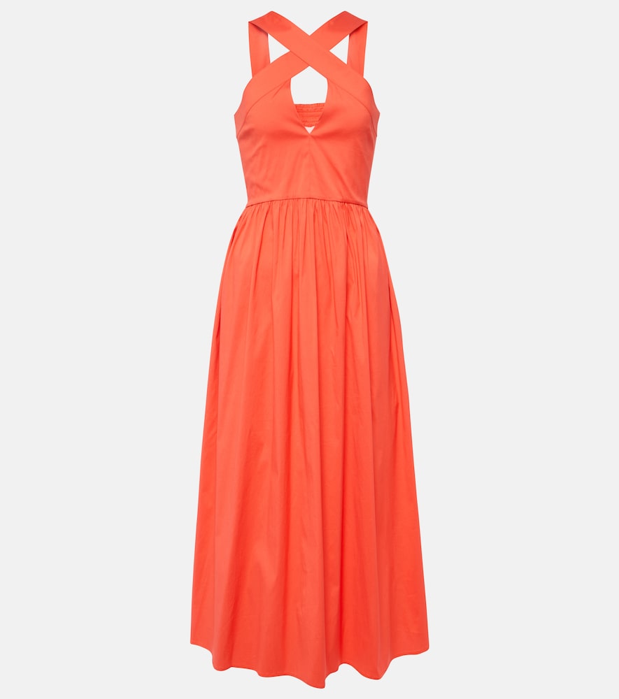 Max Mara Stelvio cotton-blend midi dress. Max Mara Stelvio 棉混纺中长连衣裙