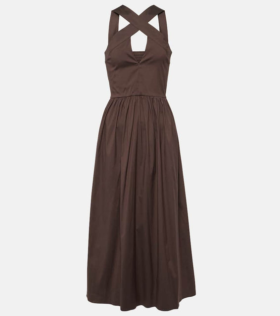 Max Mara Stelvio cotton-blend midi dress