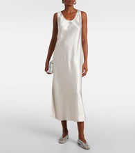 Max Mara Talete satin midi dress