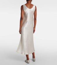 Max Mara Talete satin midi dress
