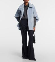 Max Mara Tebe alpaca, wool, and silk teddy cape