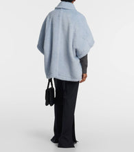 Max Mara Tebe alpaca, wool, and silk teddy cape
