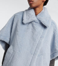 Max Mara Tebe alpaca, wool, and silk teddy cape