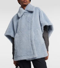 Max Mara Tebe alpaca, wool, and silk teddy cape
