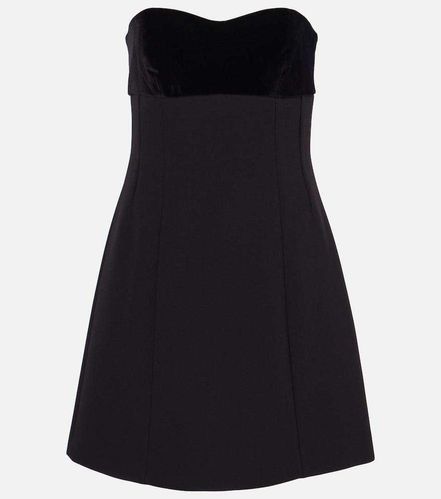 Max Mara Trani strapless cotton minidress. Max Mara Trani 无肩带棉质迷你连衣裙