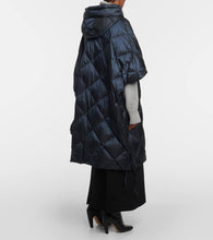 Max Mara Treca quilted canvas down cape