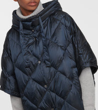 Max Mara Treca quilted canvas down cape