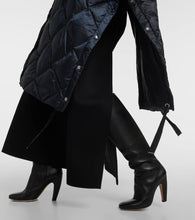 Max Mara Treca quilted canvas down cape