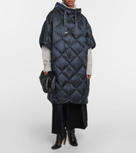 Max Mara Treca quilted canvas down cape