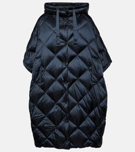 Max Mara Treca quilted canvas down cape
