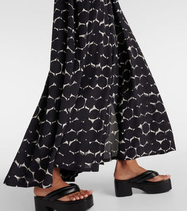 Max Mara Urbania printed silk maxi dress