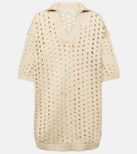 Max Mara Urna cutout cotton minidress. Max Mara Urna镂空棉质迷你连衣裙