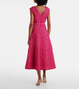 Max Mara Valdese belted midi dress