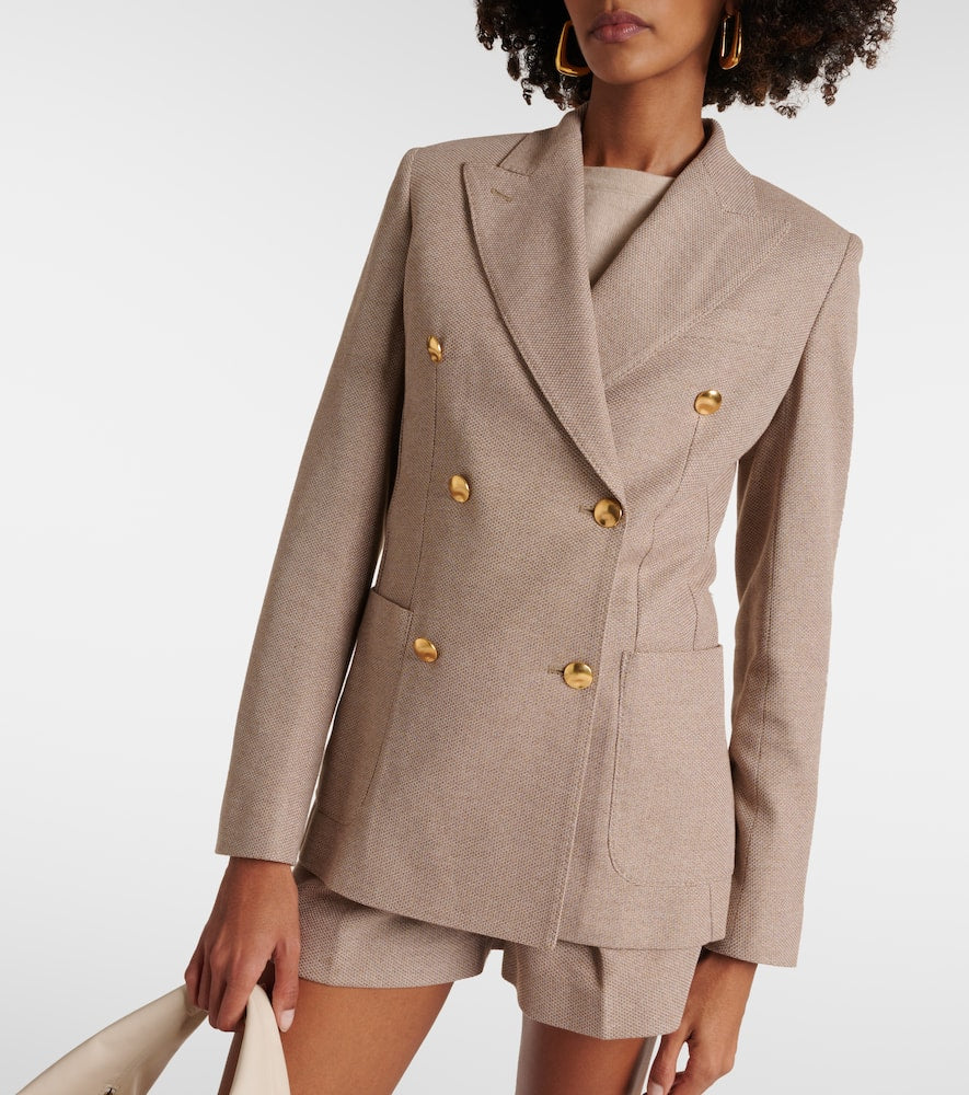 Max Mara Vanadio double-breasted jersey blazer