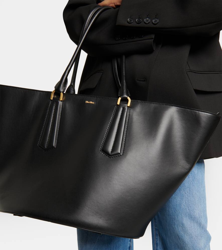 Max Mara Vasel leather tote bag