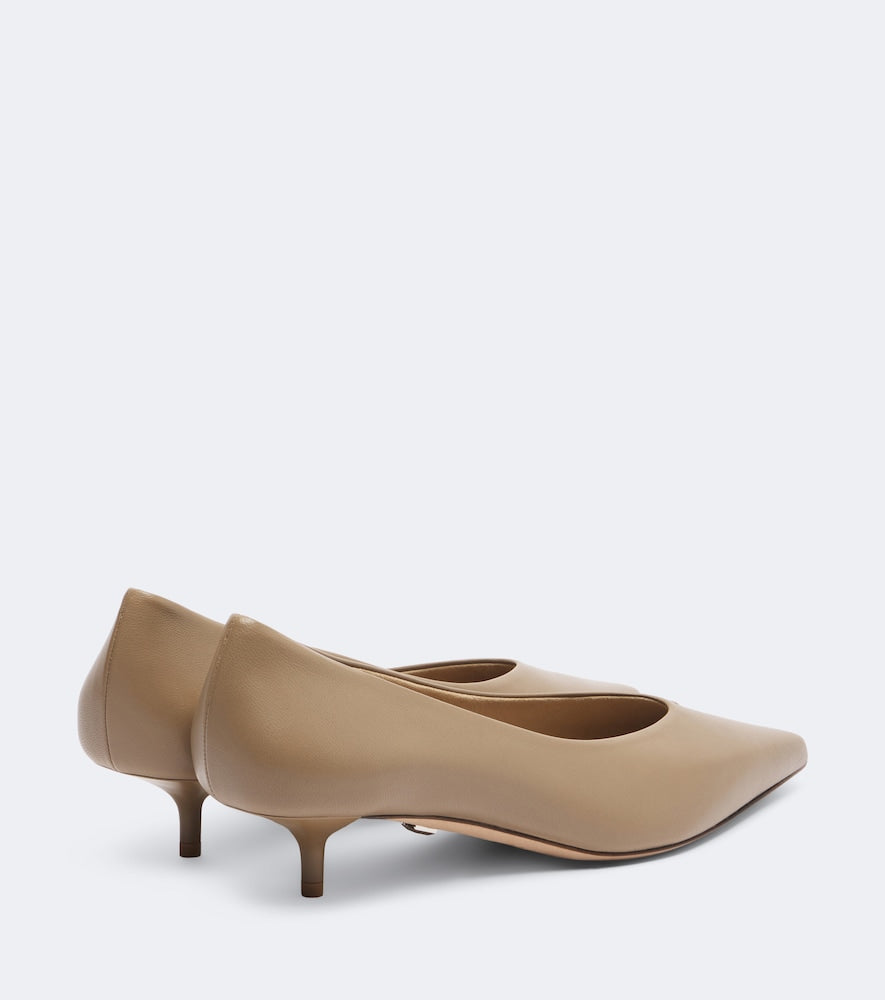 Max Mara Leather pumps (Beige) - Mid Heel Pumps