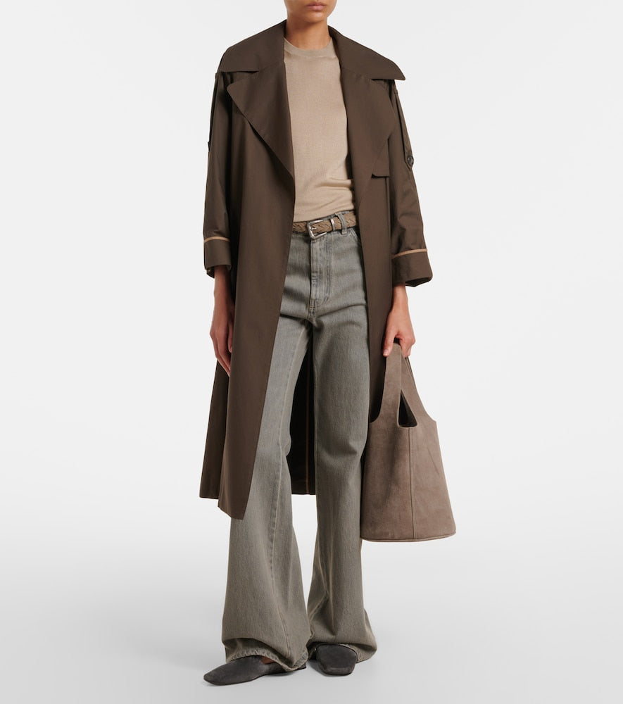Max Mara Logo suede mules (Grey) - Mules