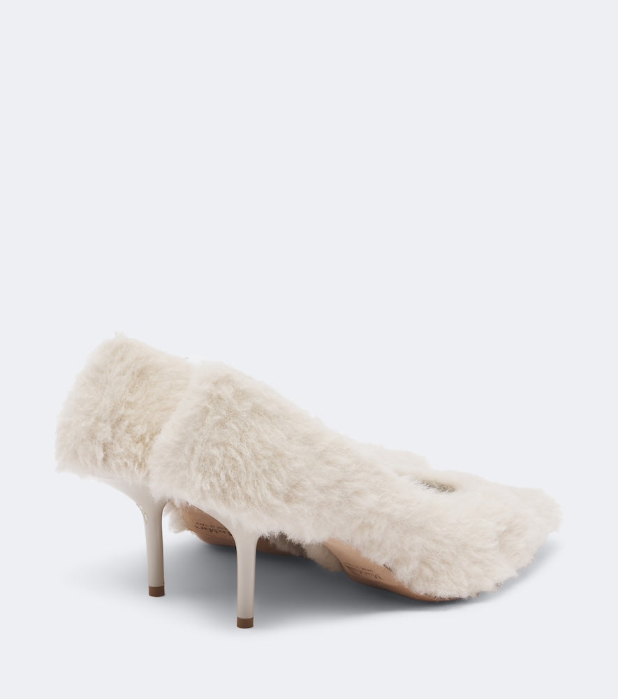 Max Mara Shearling pumps (White) - Mid Heel Pumps