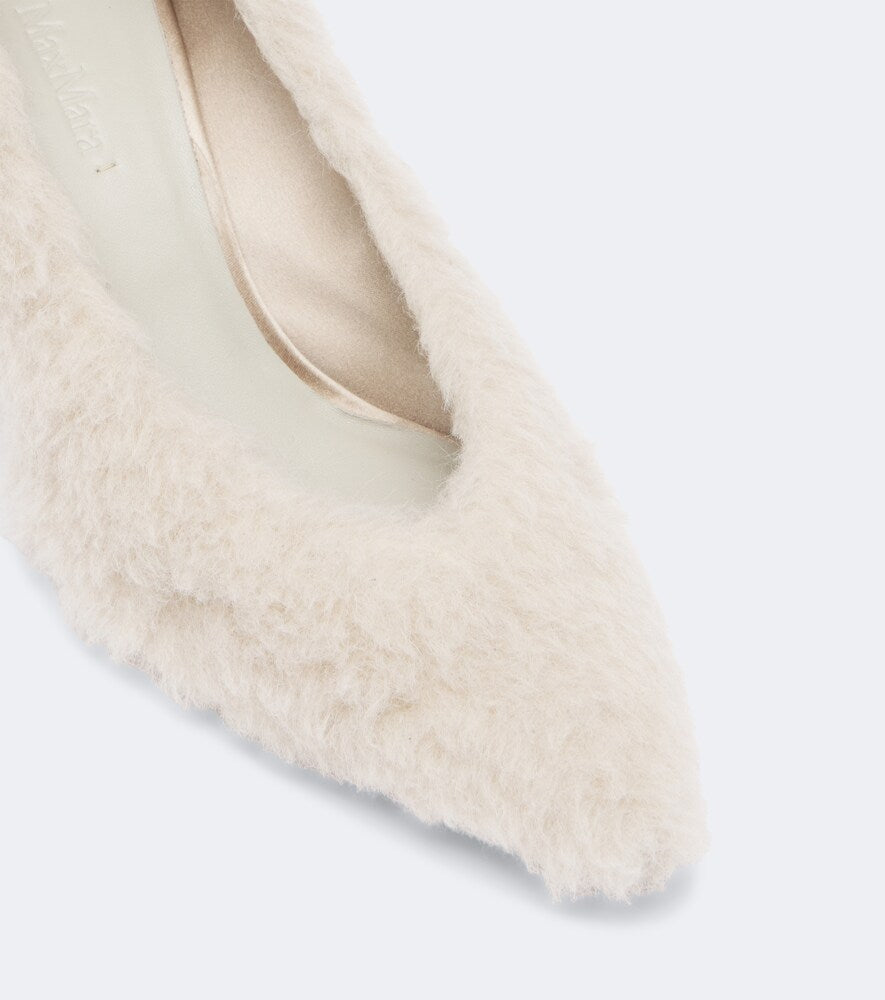 Max Mara Shearling pumps (White) - Mid Heel Pumps
