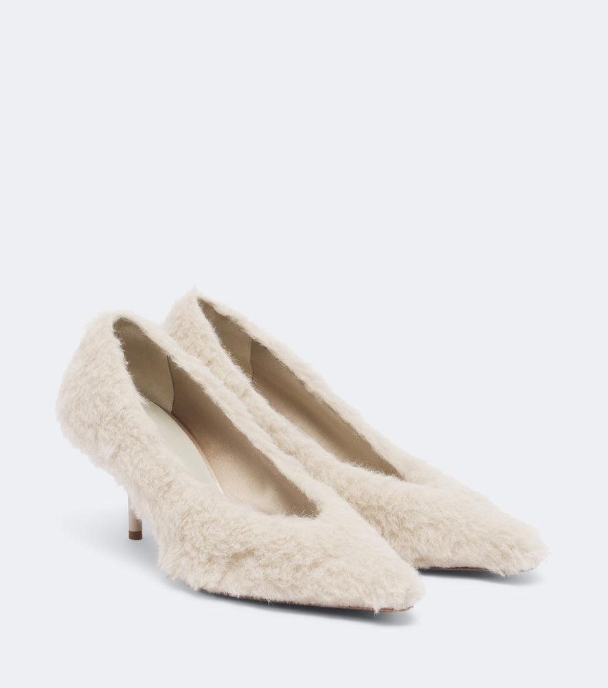Max Mara Shearling pumps (White) - Mid Heel Pumps