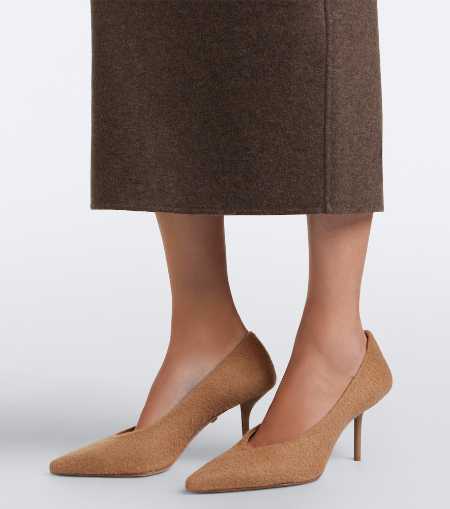Max Mara Suede-lined pumps (Brown) - Mid Heel Pumps