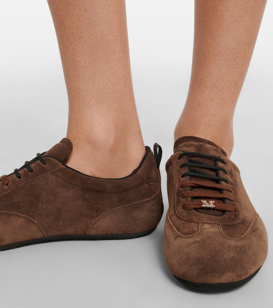 Brown Max Mara Suede sneakers - Low-Top Sneakers
