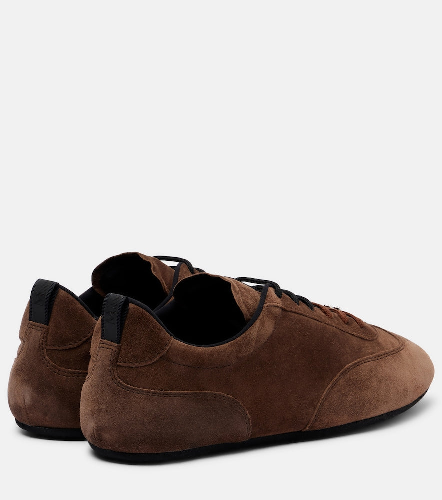 Brown Max Mara Suede sneakers - Low-Top Sneakers