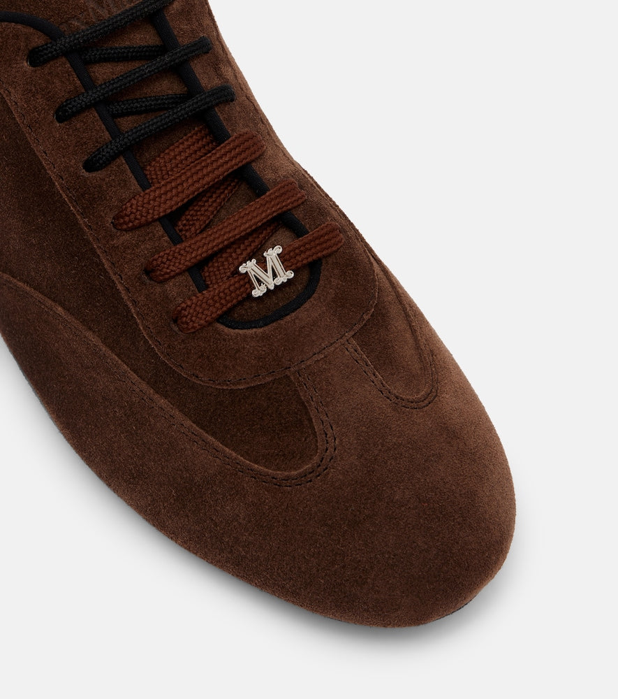 Brown Max Mara Suede sneakers - Low-Top Sneakers
