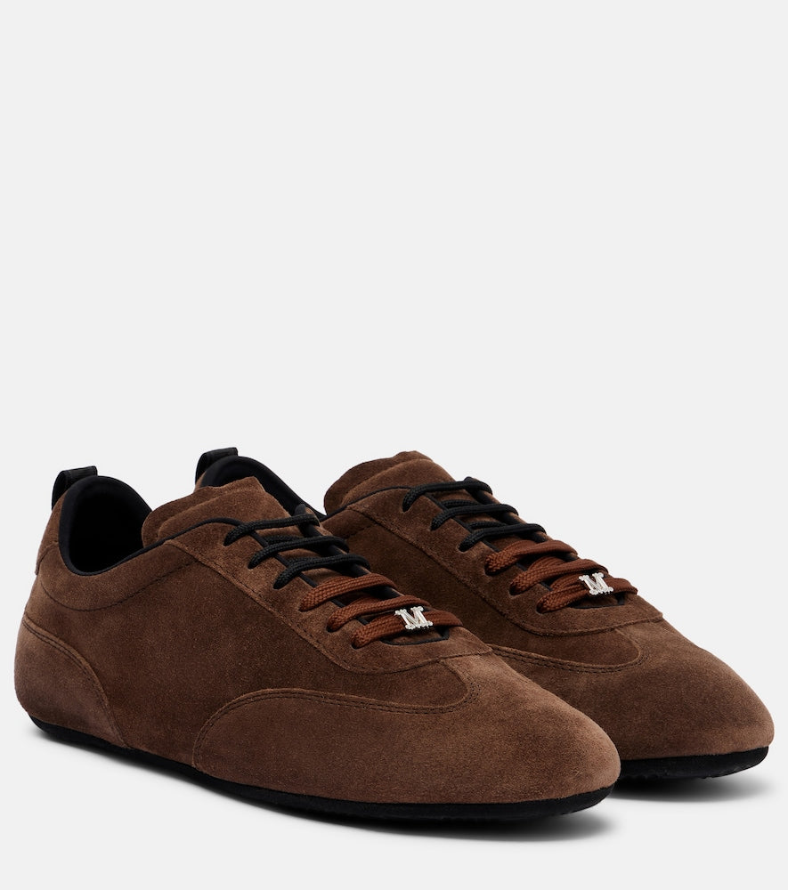 Brown Max Mara Suede sneakers - Low-Top Sneakers