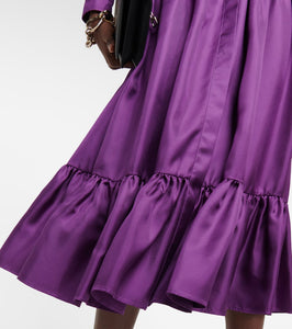 Max Mara Yard silk satin shirt dress