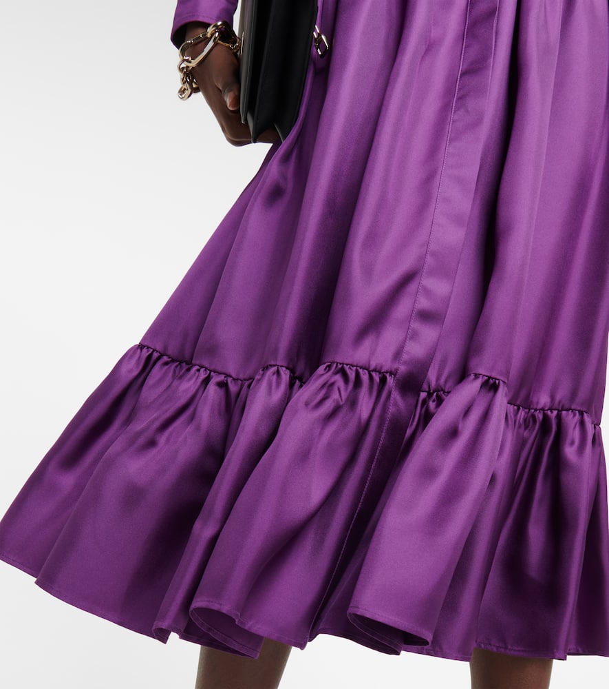 Max Mara Yard silk satin shirt dress