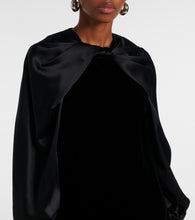 Max Mara Zarella velvet and satin minidress