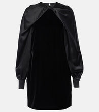 Max Mara Zarella velvet and satin minidress. Max Mara Zarella 天鹅绒缎面迷你连衣裙