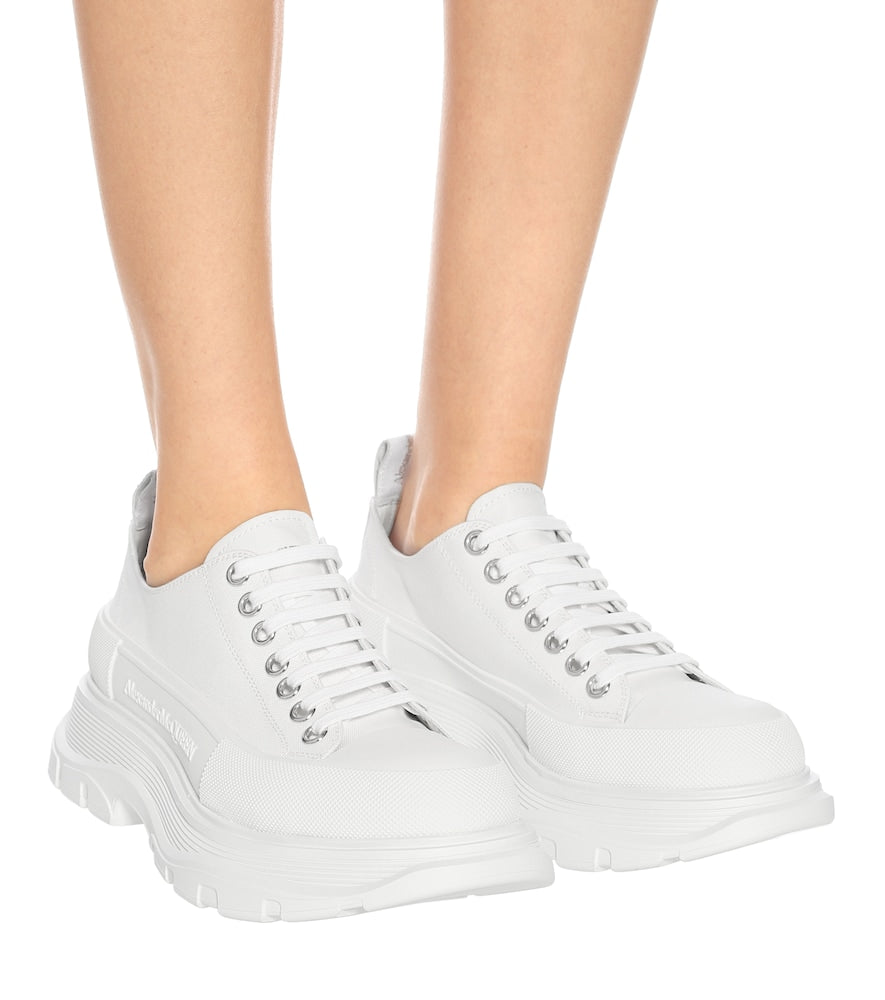 McQueen Canvas platform sneakers