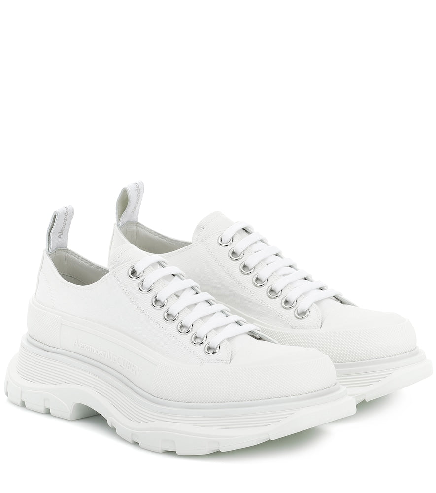 McQueen Canvas platform sneakers - McQueen帆布厚底运动鞋