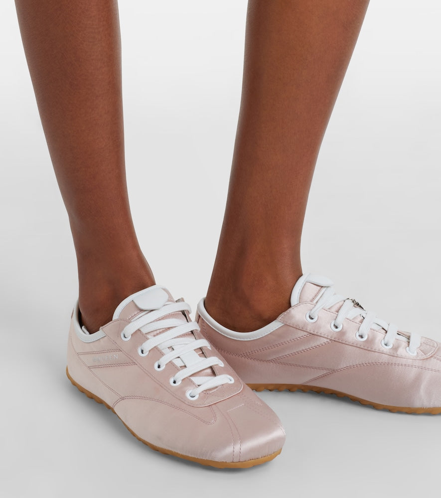 McQueen Boxe satin sneakers (Pink) - Low-Top Sneakers