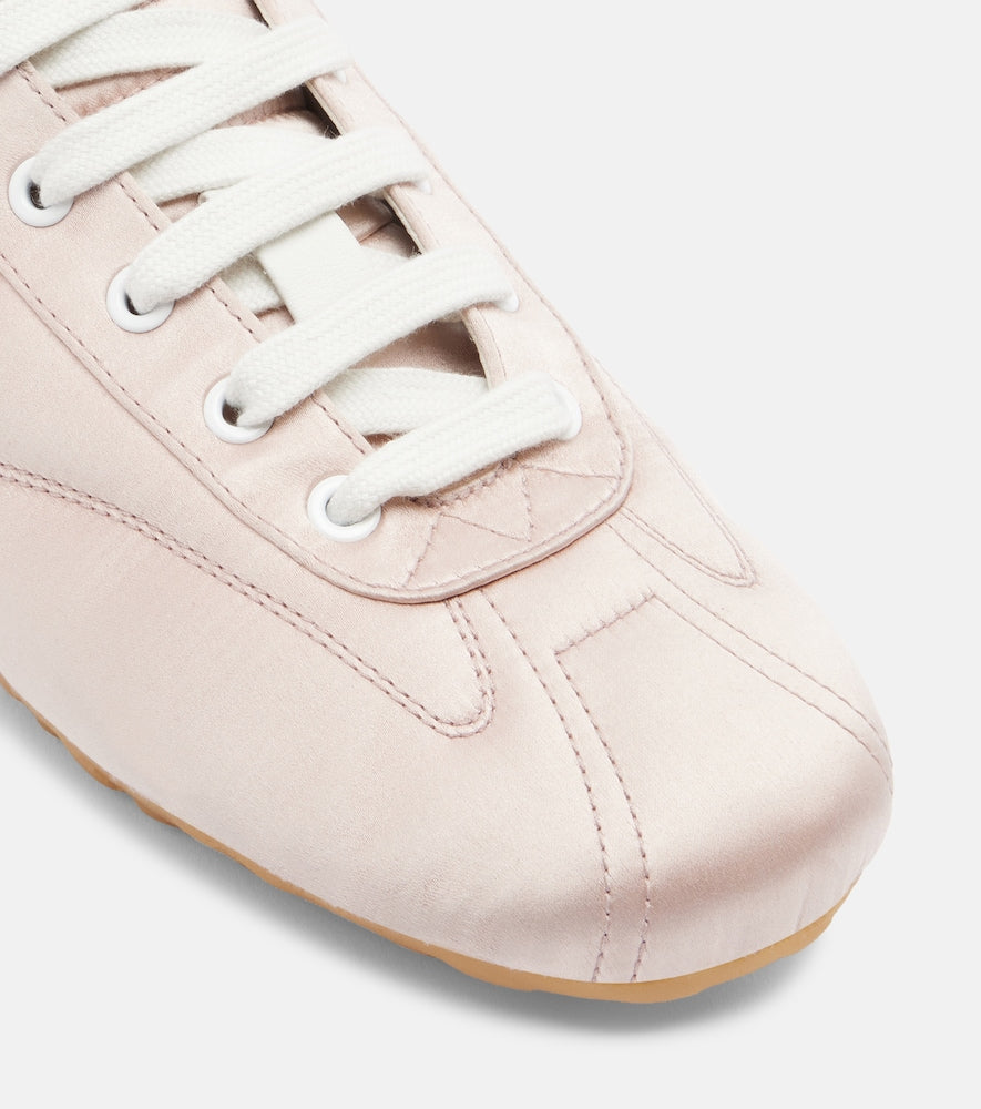 McQueen Boxe satin sneakers (Pink) - Low-Top Sneakers