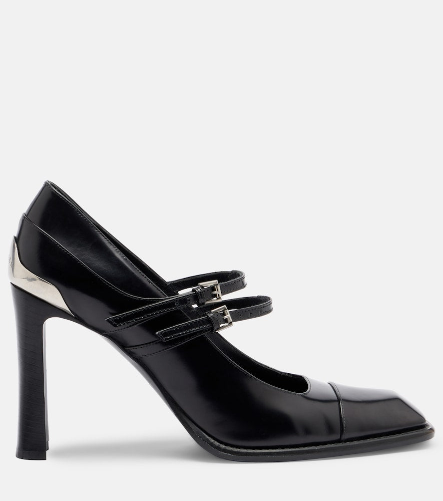 McQueen Niko leather Mary Jane pumps in Black - High-Heel Pumps