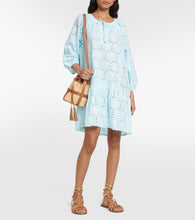 Melissa Odabash Ashley embroidered cotton minidress