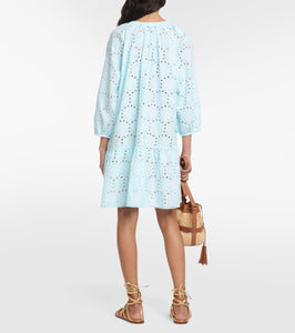 Melissa Odabash Ashley embroidered cotton minidress