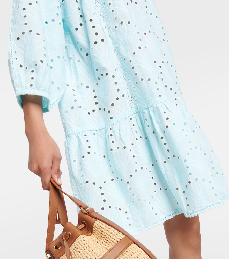 Melissa Odabash Ashley embroidered cotton minidress