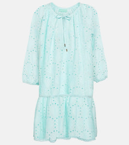 Melissa Odabash Ashley embroidered cotton minidress