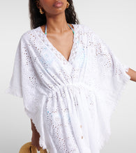 Melissa Odabash Ivy broderie anglaise cotton kaftan