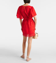 Melissa Odabash Kara cotton broderie anglaise minidress
