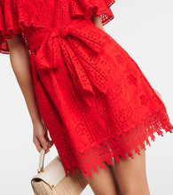 Melissa Odabash Kara cotton broderie anglaise minidress