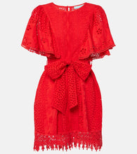 Melissa Odabash Kara cotton broderie anglaise minidress