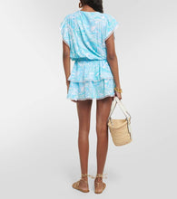 Melissa Odabash Keri printed tiered minidress