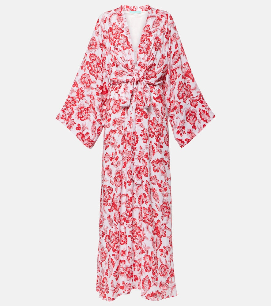 Melissa Odabash Wisdom floral wrap dress. 梅丽莎·奥达巴什智慧花卉裹身裙